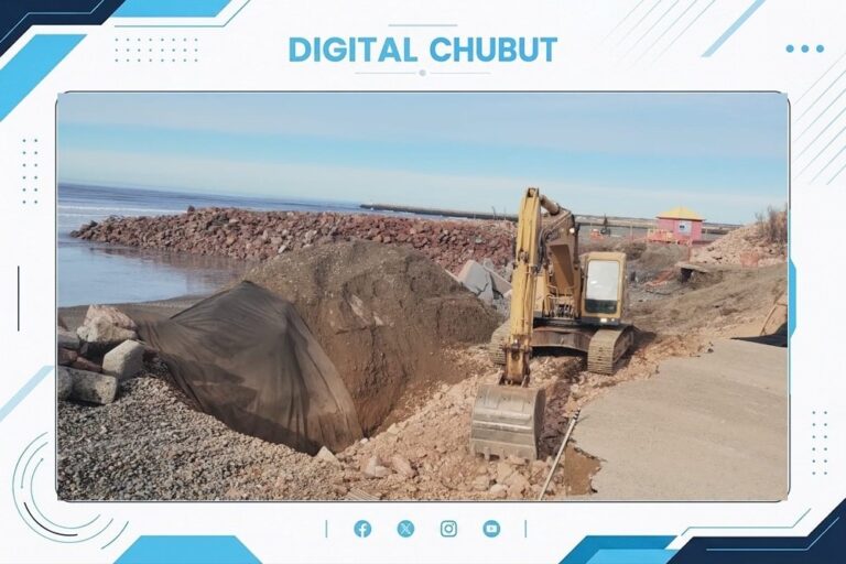Obra de protección costera en Playa Unión