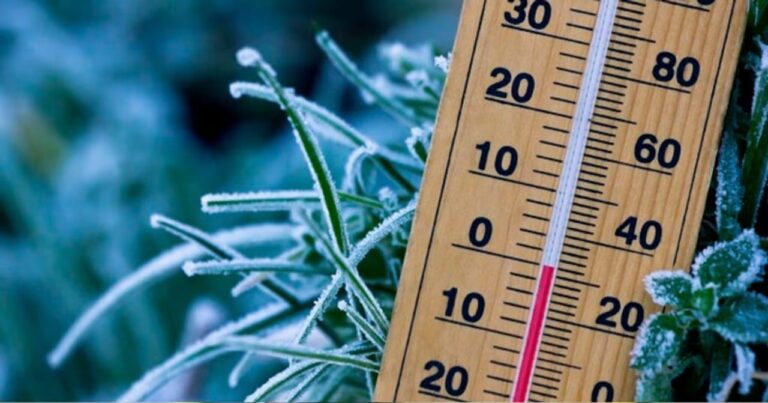 Puerto Madryn con temperatura bajo cero