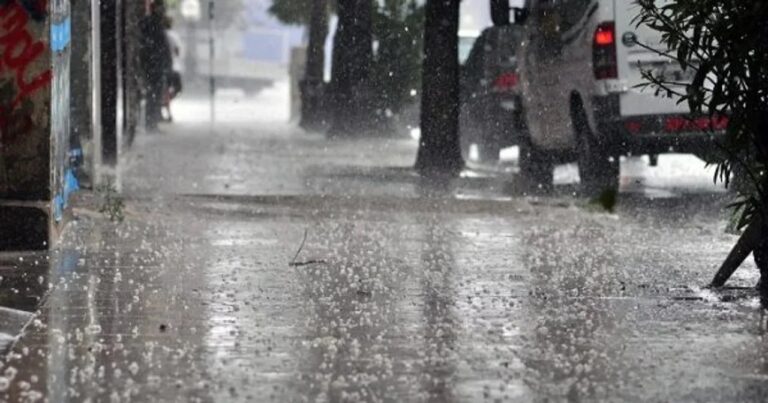 Mapa de alerta amarilla por lluvias en Chubut