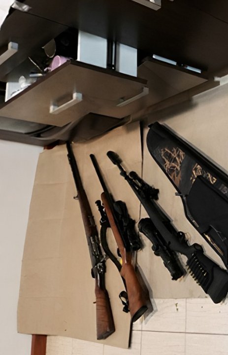 Armas secuestradas durante allanamiento en Río Turbio