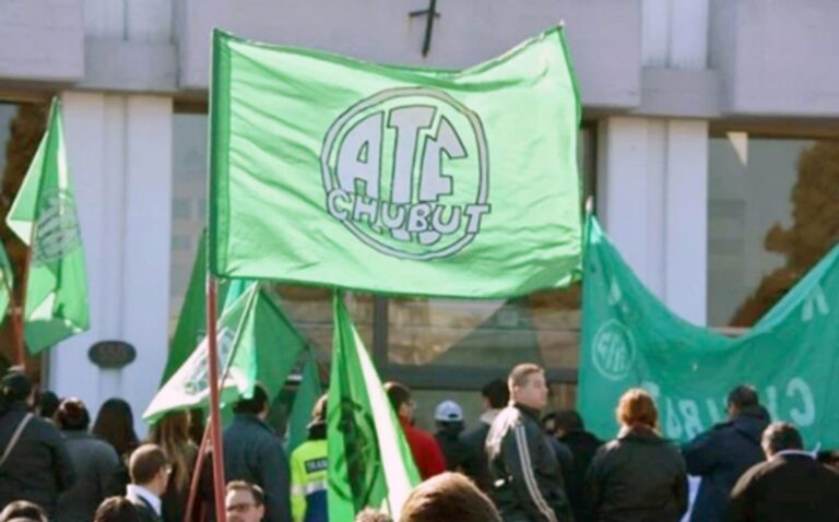 Logo de ATE Chubut en un comunicado oficial