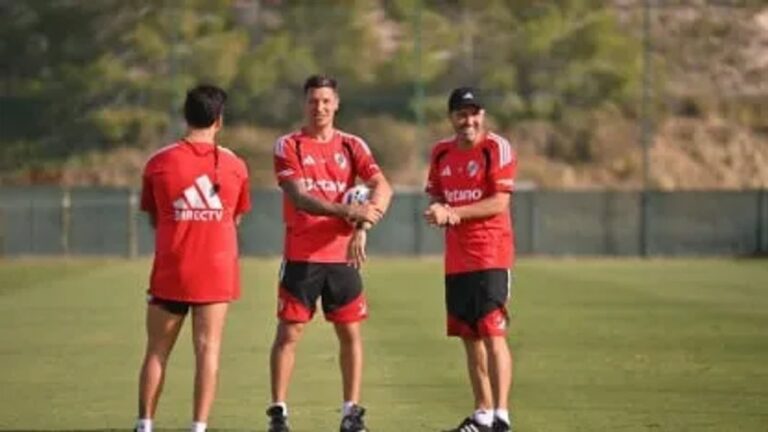 Eduardo Coudet durante su etapa como entrenador de River Plate