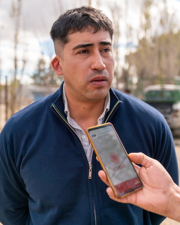 Operativo policial en la ladera del cerro del barrio Centro