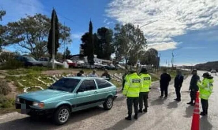 Control de Gendarmería en la Ruta Nacional 3 en Chubut
