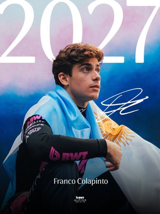 Franco Colapinto con el uniforme de Alpine en la previa del Gran Premio de Italia