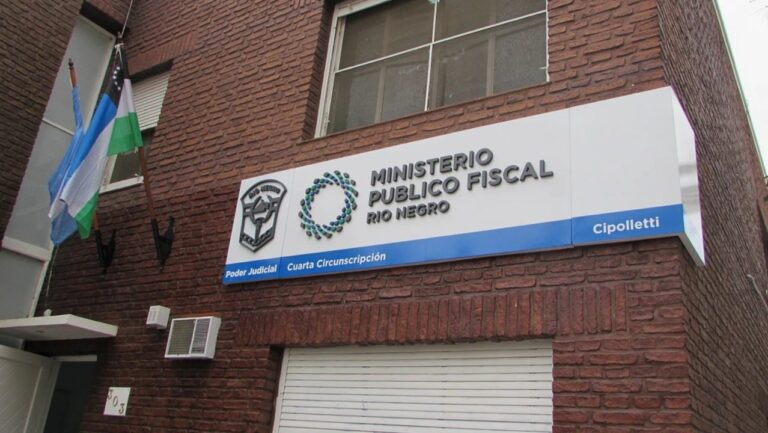 Escena del crimen en barrio Nuevo de Cipolletti