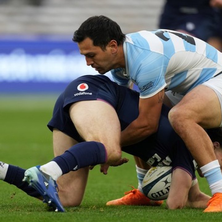 Matías Moroni durante un partido de Los Pumas
