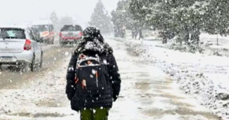 Escuela con nieve en Bariloche