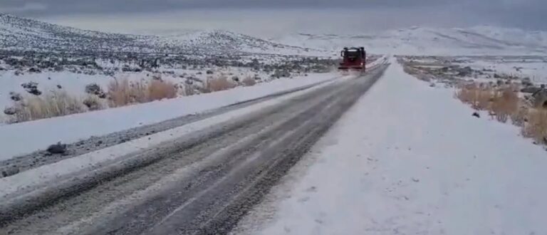 Nevada en la cordillera de Chubut