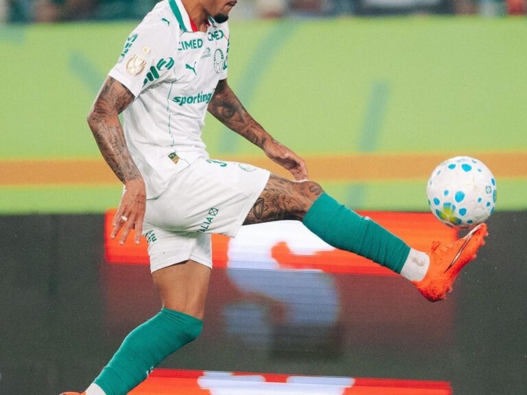 Riquelme Fillipi con la camiseta de Palmeiras