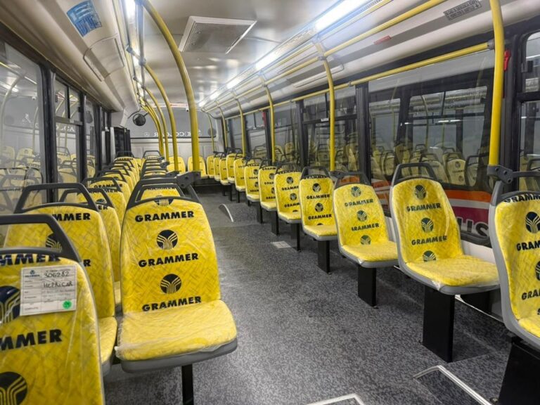Captura de la plataforma digital de SolBus mostrando recorridos y paradas en Comodoro Rivadavia