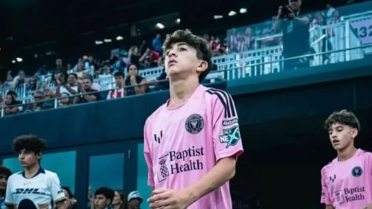 Thiago Messi en las divisiones juveniles del Inter Miami
