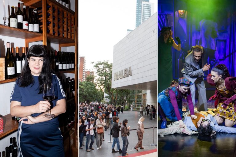 Vista de la ciudad de Buenos Aires con actividades culturales y gastronómicas