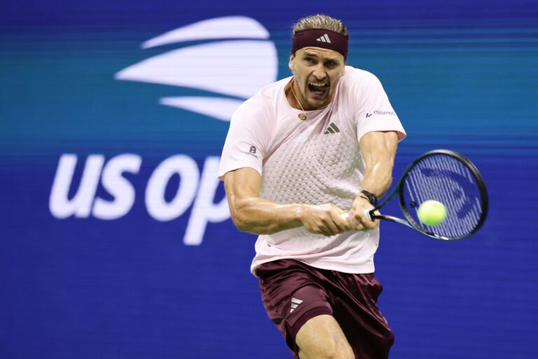 Alexander Zverev durante un partido del US Open