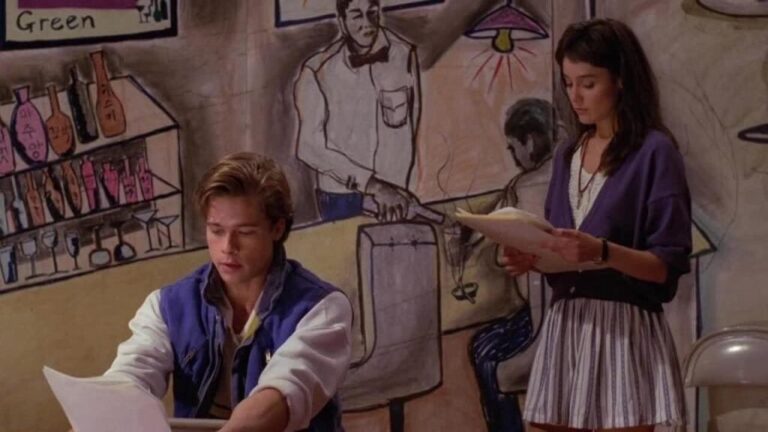 Brad Pitt en una entrevista recordando su relación con Jill Schoelen