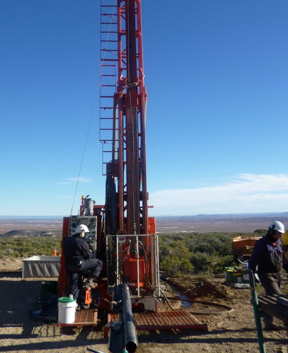 Vista del yacimiento de uranio Cerro Solo en Chubut