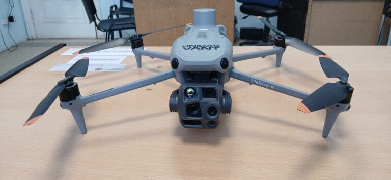 Dron con cámara térmica utilizado por la Policía del Chubut en operativos de seguridad