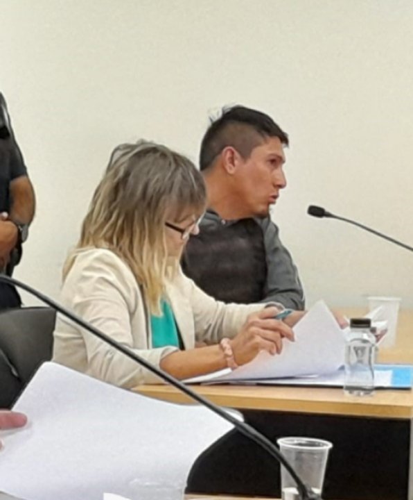 Mauro Pavei en audiencia judicial