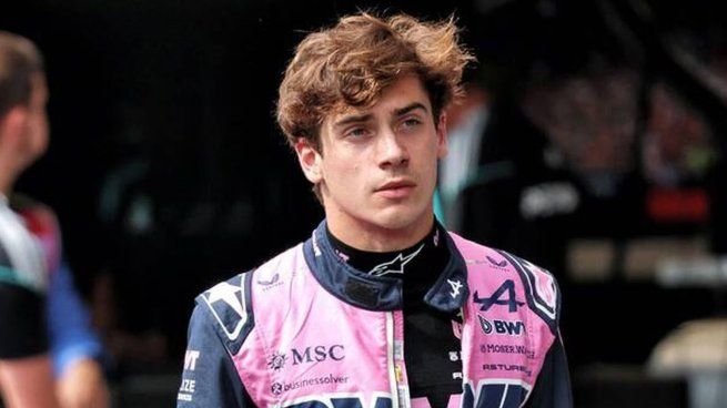 Franco Colapinto con el auto de Alpine en el circuito Madring
