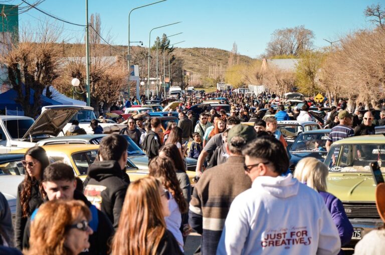 Vista de la localidad de Dolavon, Chubut