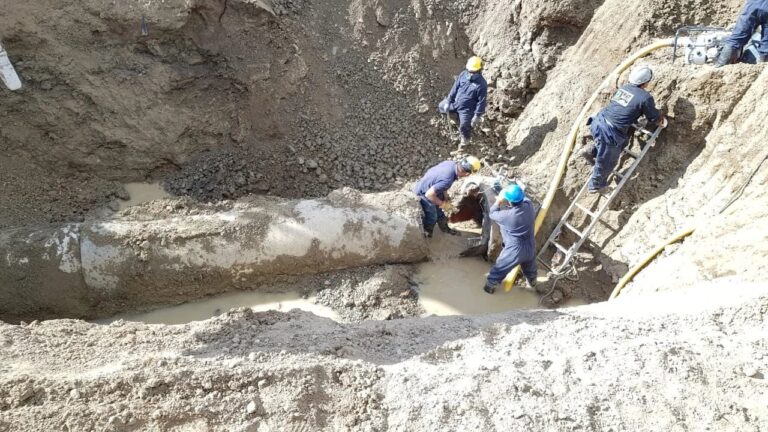 Obra del acueducto para Comodoro Rivadavia
