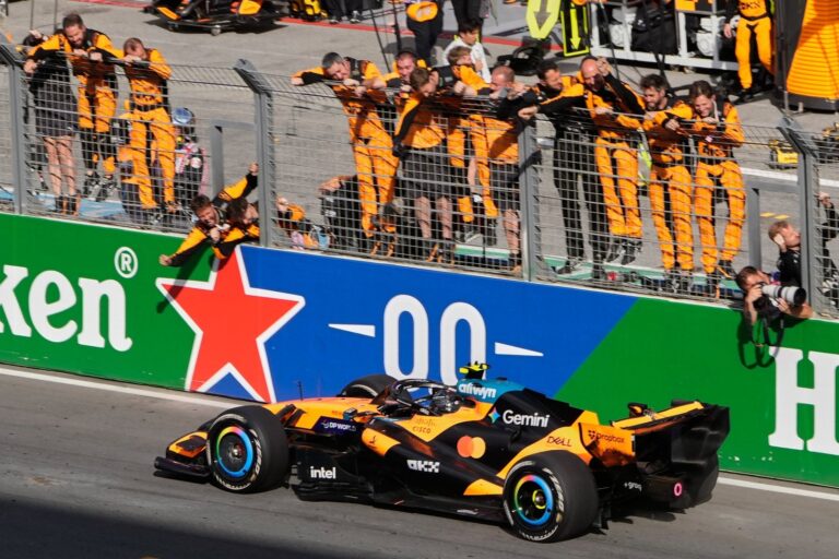 Circuito de Monza durante una carrera de Fórmula 1