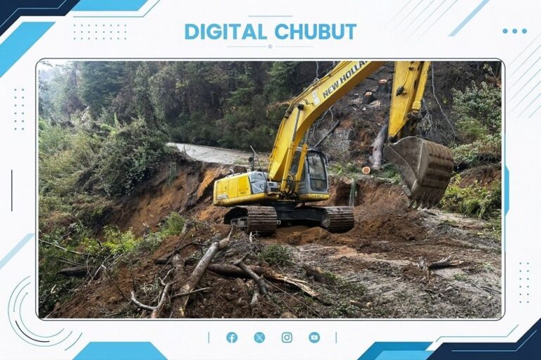 Ruta Provincial N° 71 reparada en Bahía Rosales, Chubut