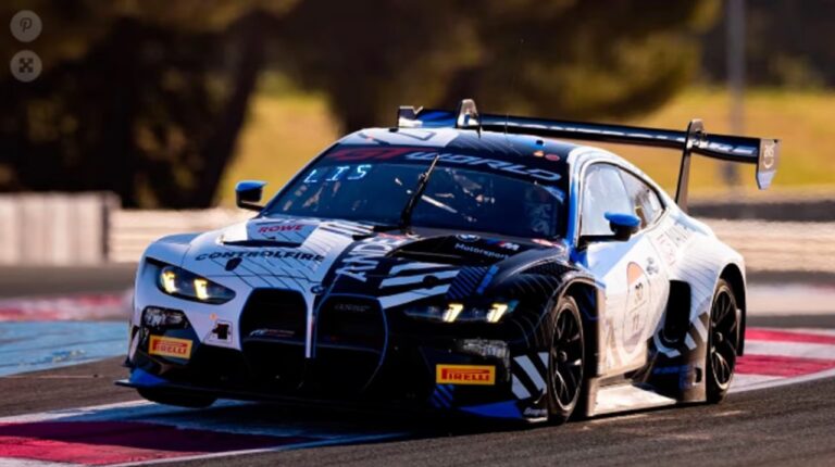 Ignacio Montenegro junto a su BMW M4 GT3 en el circuito de Zandvoort