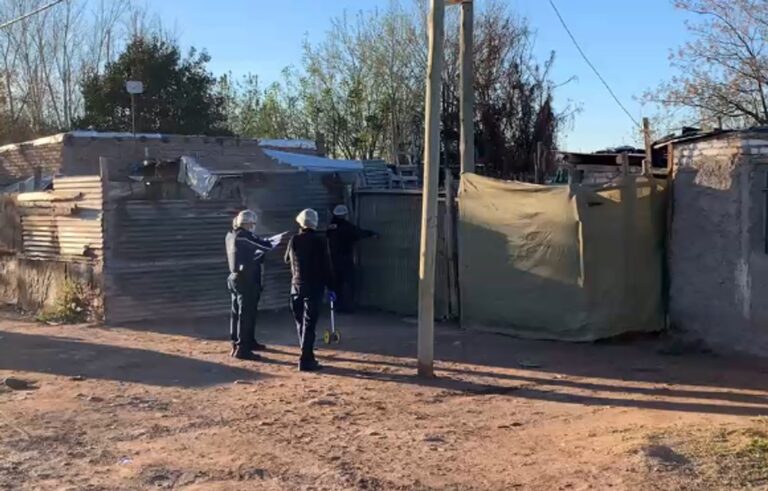 Vivienda de Villa Junín, en Las Heras, Mendoza, donde murió baleado un niño de 7 años