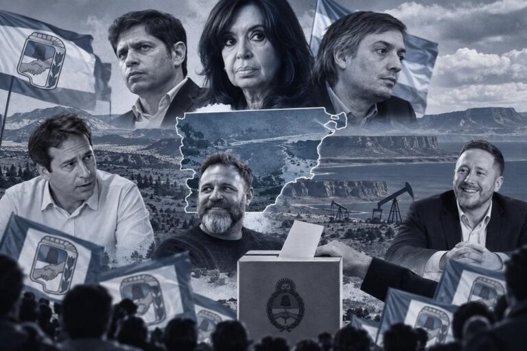 Dirigentes del Partido Justicialista de Chubut en una reunión partidaria