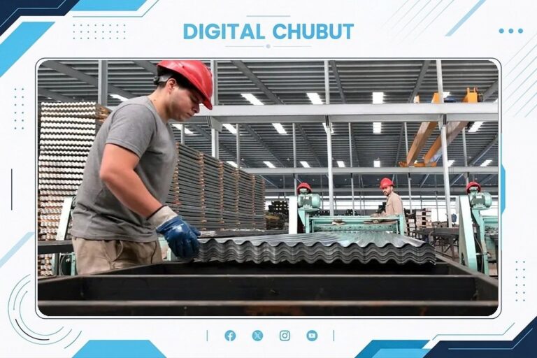 Gráfico de evolución de la producción industrial en Argentina