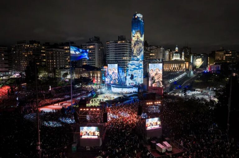 Ceremonia de inauguración de los Juegos Suramericanos 2026 en el Monumento a la Bandera, Rosario