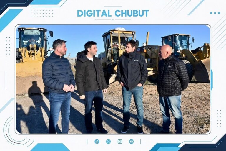 Recorrida de obra en la Zona Franca de Trelew