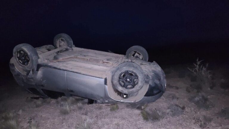 Vuelco de vehículo en la Ruta Nacional 25 en Chubut