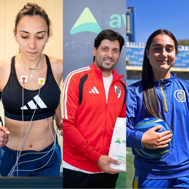 Deportistas durante un control cardiovascular