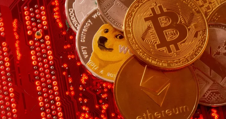 Representación digital de la criptomoneda Bitcoin