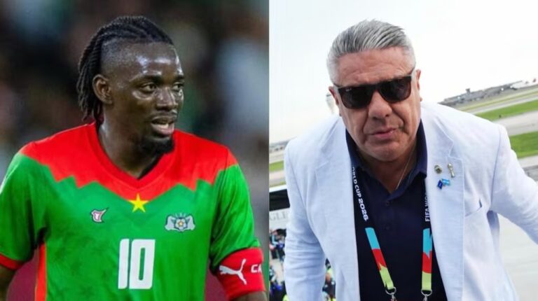 Jugadores de Burkina Faso en un partido de fútbol