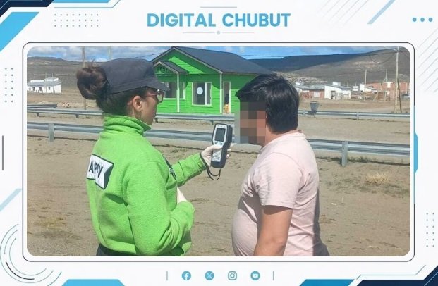 Control vehicular en la Ruta Nacional 40, Chubut