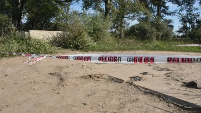 Descampado próximo a un cañaveral en Recreo, Santa Fe, donde fue hallado el cuerpo de María Celeste Santillán