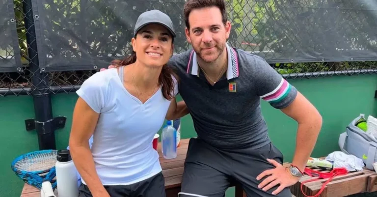 Juan Martín Del Potro durante un partido de tenis