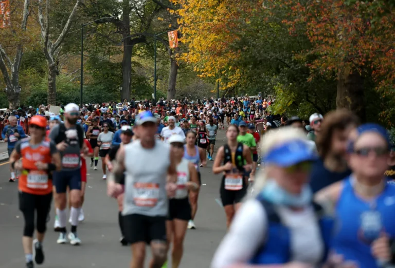 Corredores durante la Maratón de Nueva York