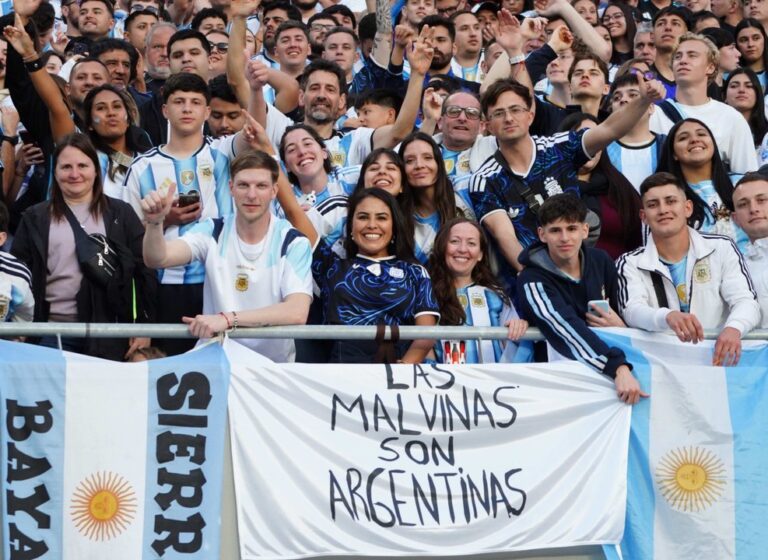 Lionel Messi durante su despedida de la Selección argentina en el Estadio Monumental