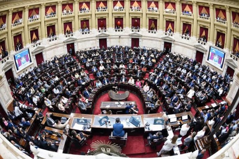Sesión en la Cámara de Diputados de la Nación