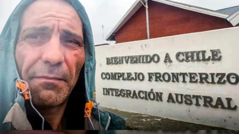 Paso Fronterizo Integración Austral, Monte Aymond, en la frontera entre Chile y Santa Cruz
