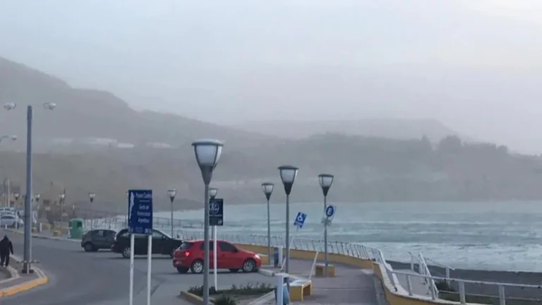Cielo cubierto y llovizna en Comodoro Rivadavia