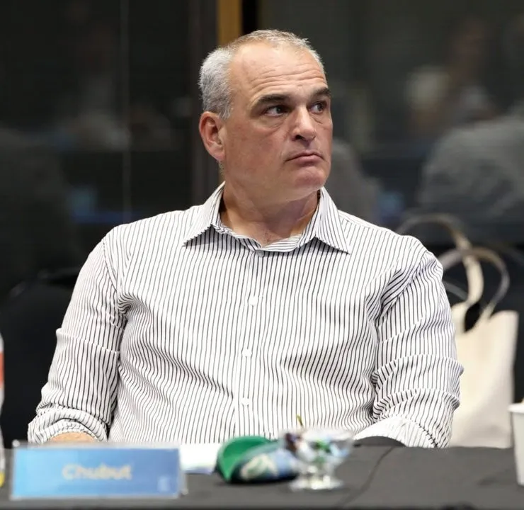 Juan José Rivera, secretario de Ambiente de Chubut, durante una entrevista