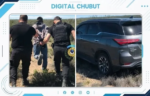 Camioneta Toyota SW4 SRX recuperada por la policía en la Ruta Nacional N.º 3