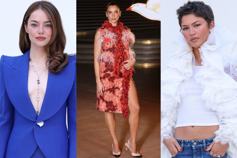 Emma Stone, Dua Lipa y Zendaya en la Semana de la Moda de París